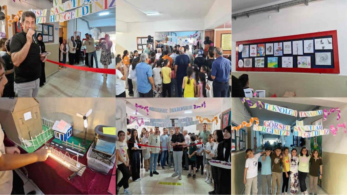 TEKNOLOJİ TASARIM VE GÖRSEL SANATLAR SERGİMİZİ AÇTIK